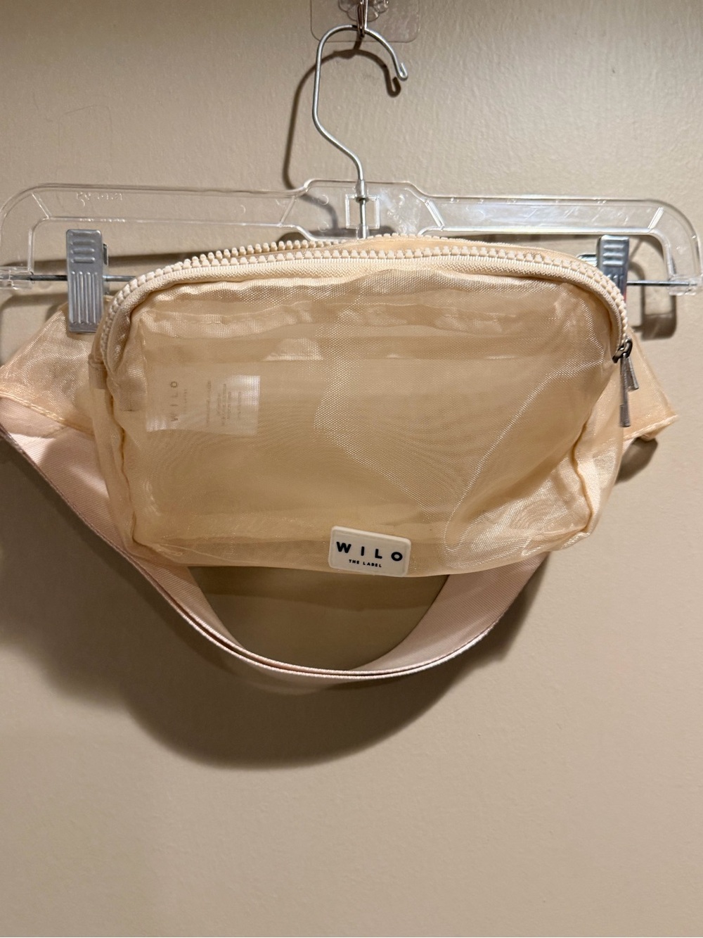 WILO The Label Nude Mesh Belt Bag Fanny Pack Crossbody Waist Bag